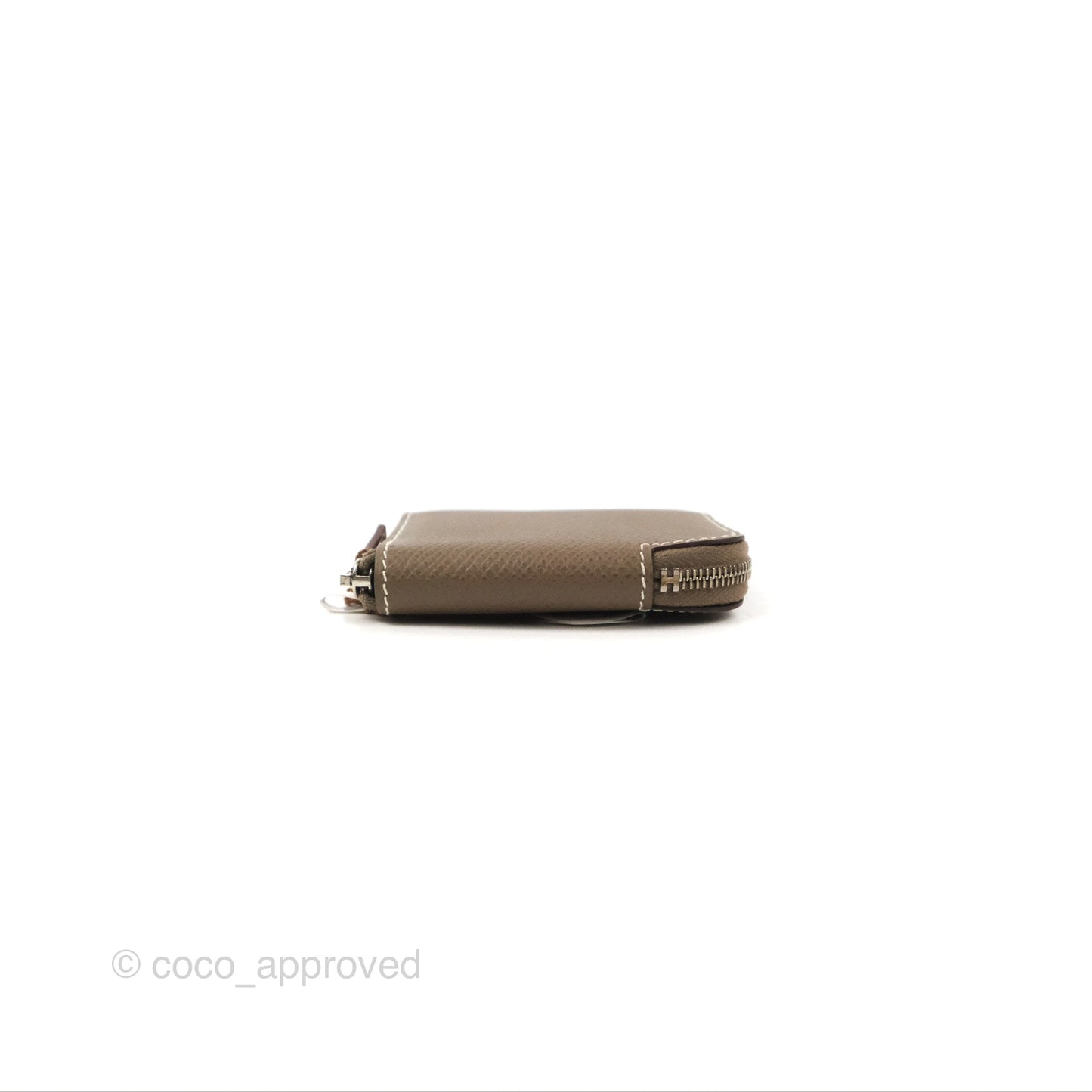 Hermès Silk'In Change Purse Etoupe Epsom