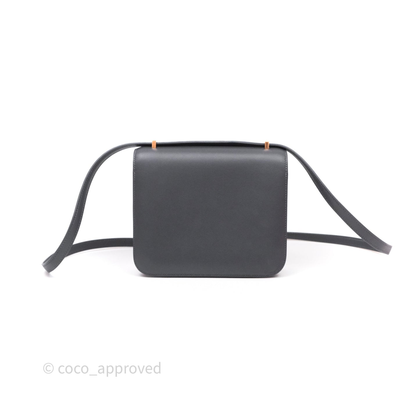 Hermès Mini Constance III Miroir Veau Swift 85 Ardoise Gold Hardware