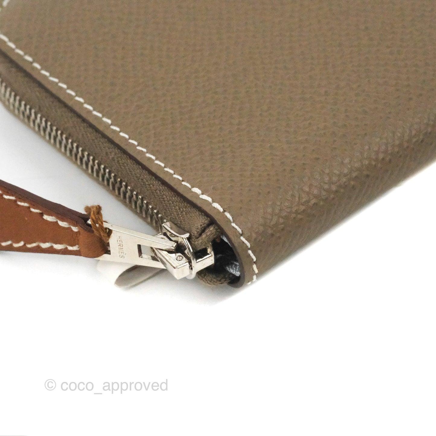 Hermès Silk'In Change Purse Etoupe Epsom