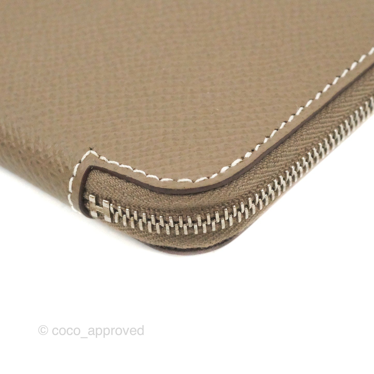 Hermès Silk'In Change Purse Etoupe Epsom