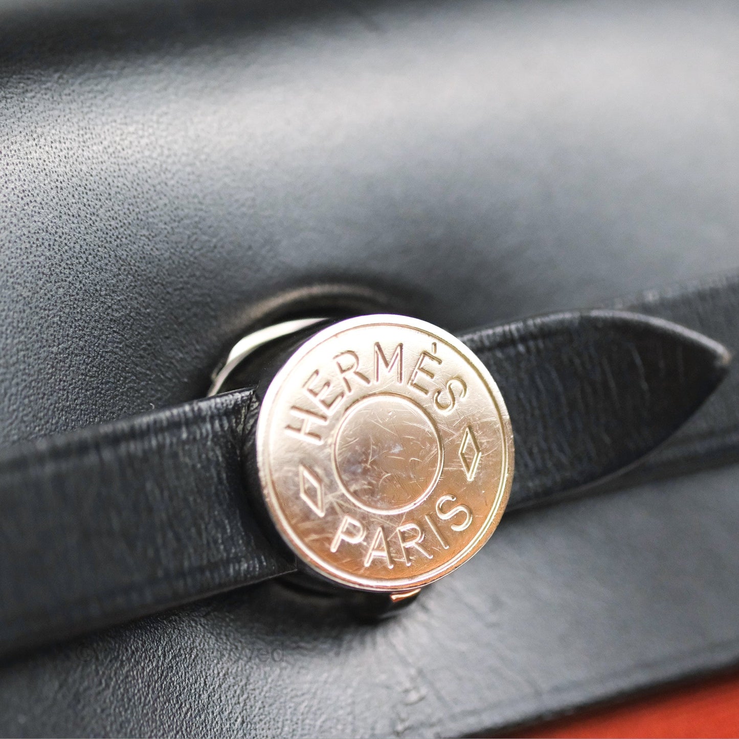Hermès Herbag Zip 31 Cuivre/Black Canvas Palladium Hardware