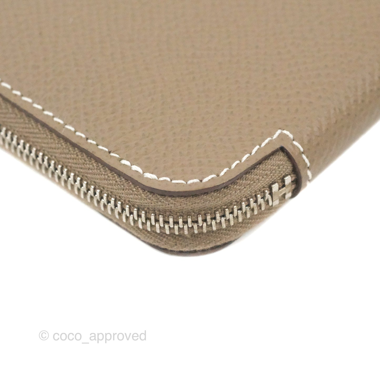 Hermès Silk'In Change Purse Etoupe Epsom