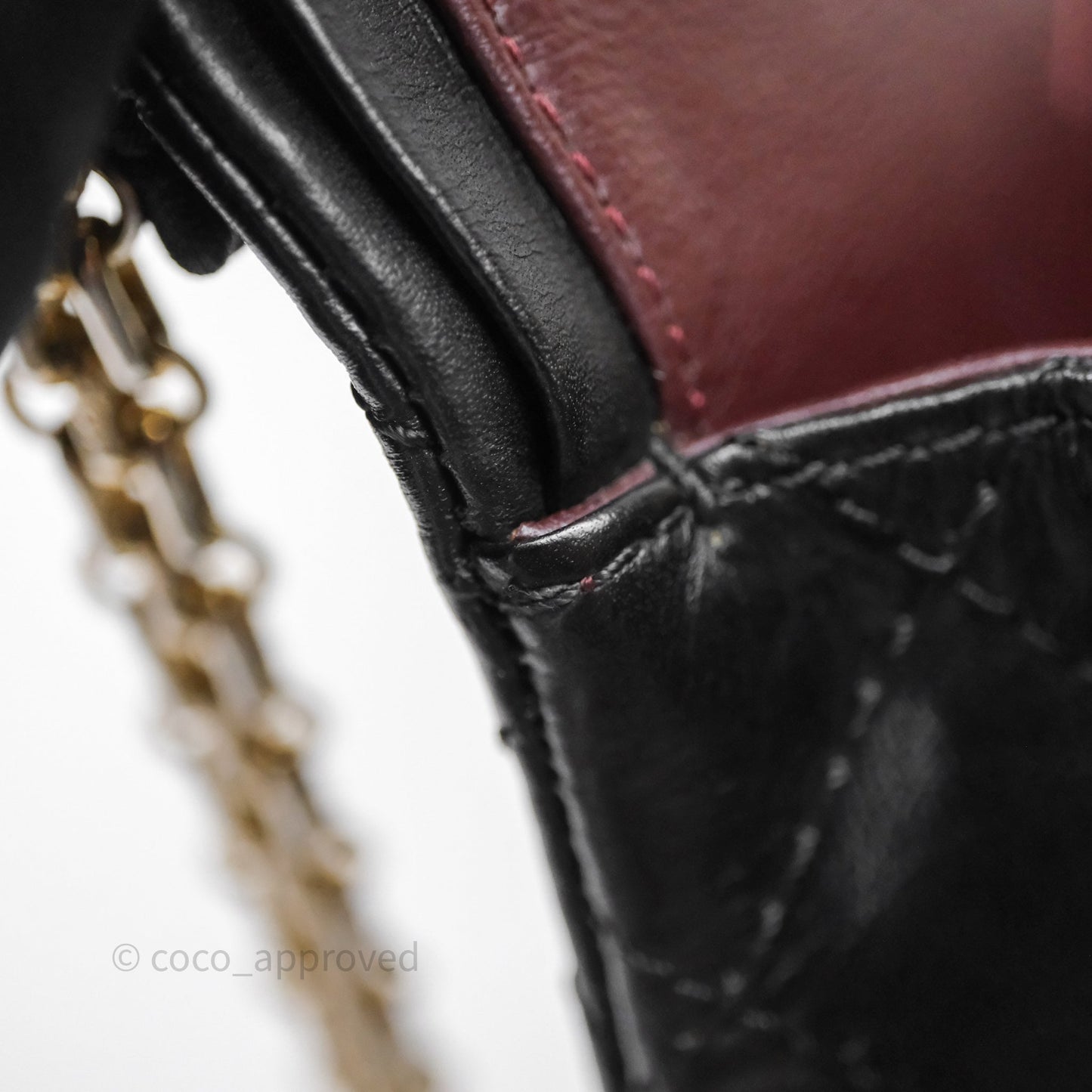 Chanel Reissue 225 Quilted Black Calfskin Aged Gold Hardware