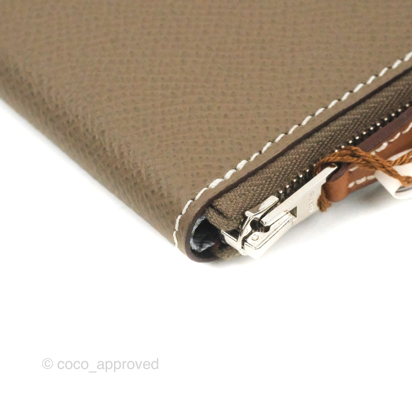 Hermès Silk'In Change Purse Etoupe Epsom
