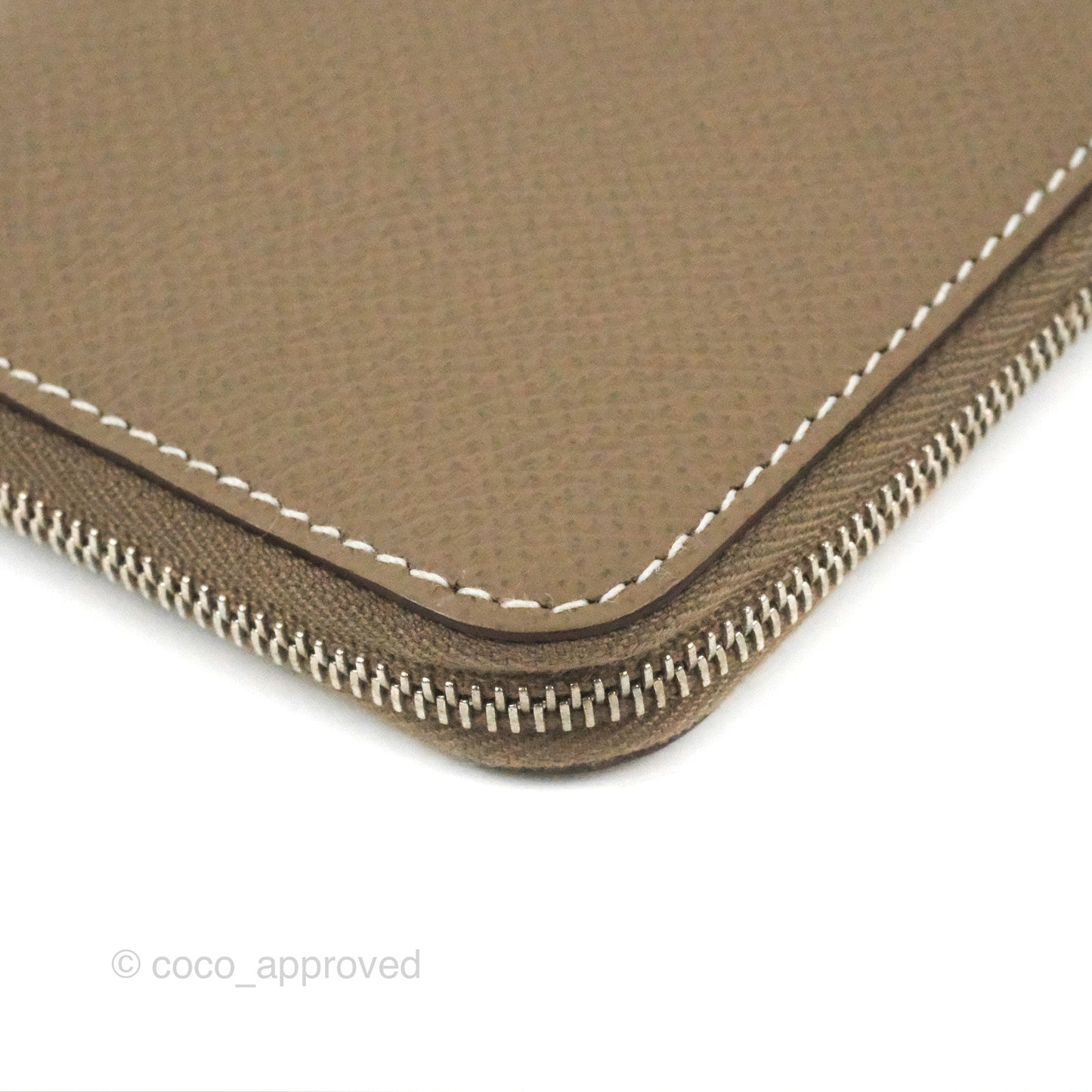 Hermès Silk'In Change Purse Etoupe Epsom