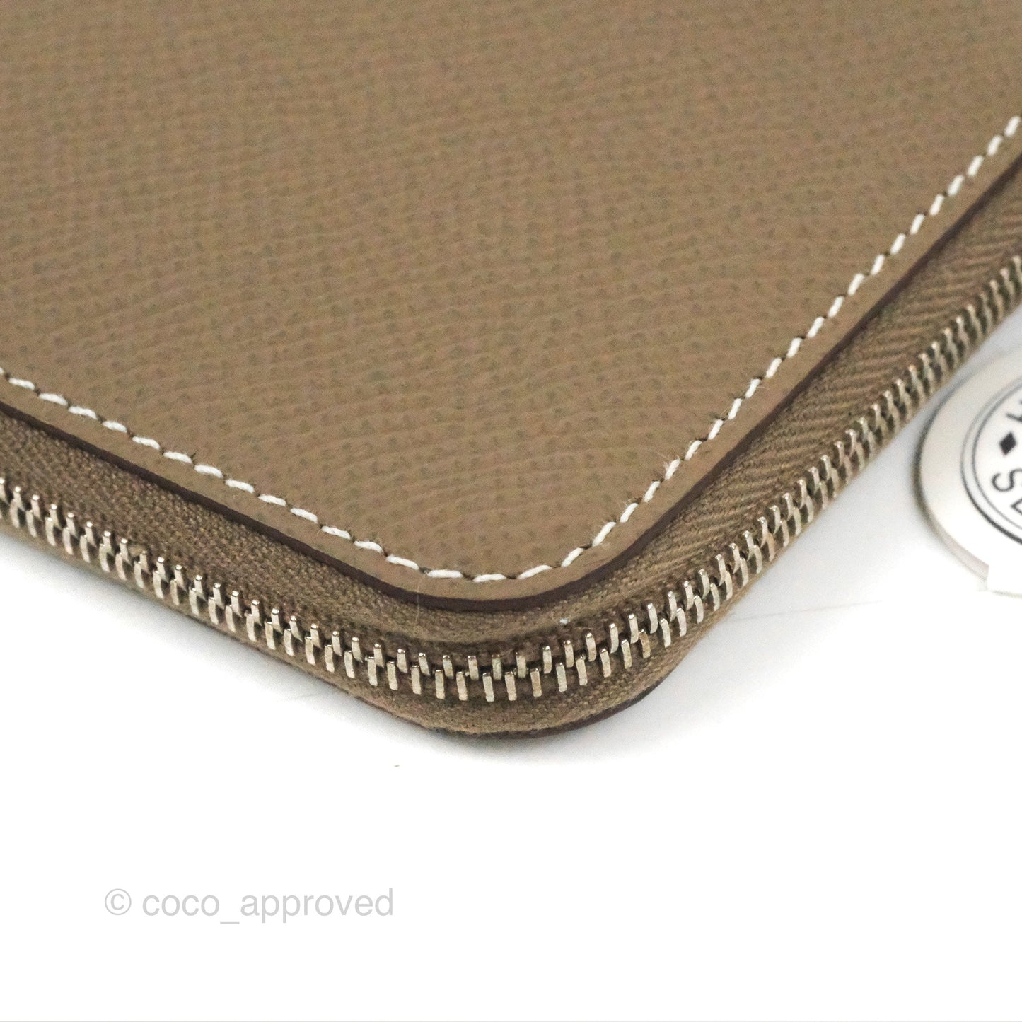 Hermès Silk'In Change Purse Etoupe Epsom
