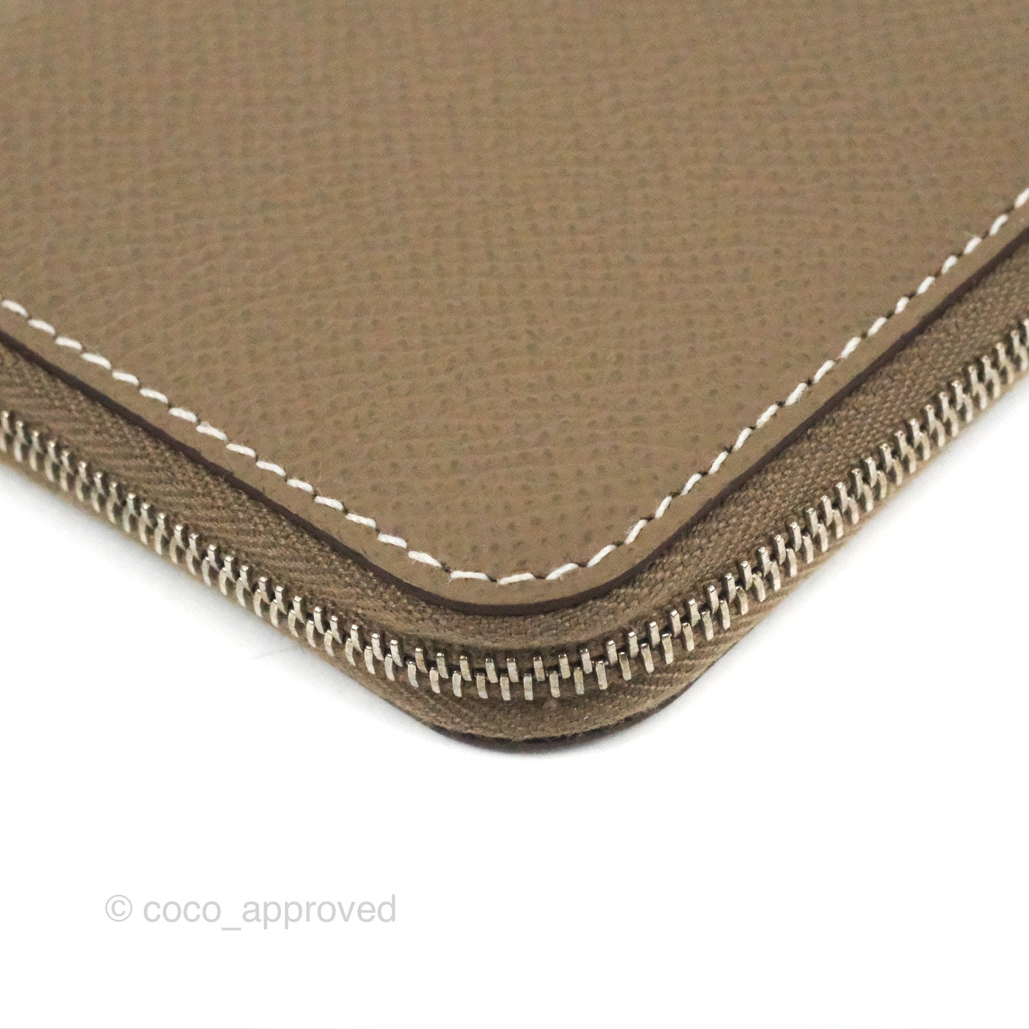 Hermès Silk'In Change Purse Etoupe Epsom