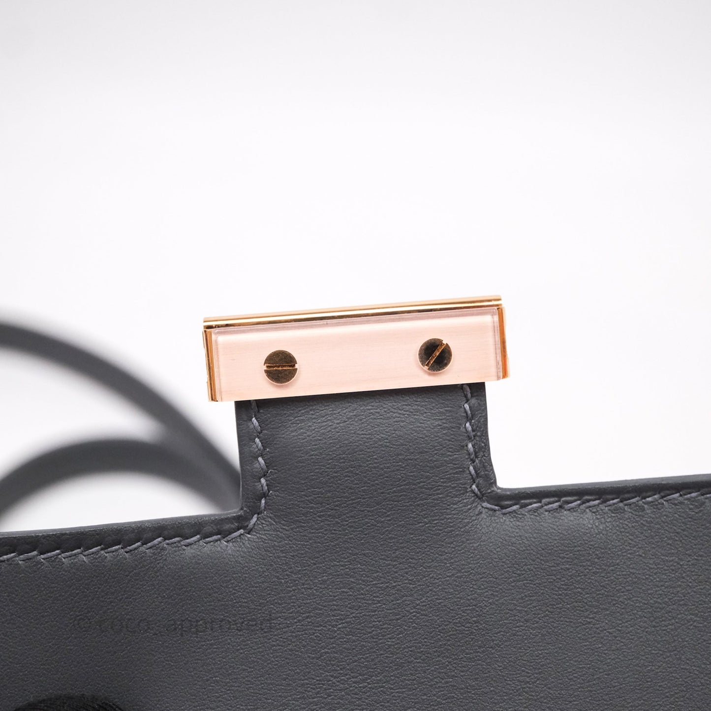 Hermès Mini Constance III Miroir Veau Swift 85 Ardoise Gold Hardware