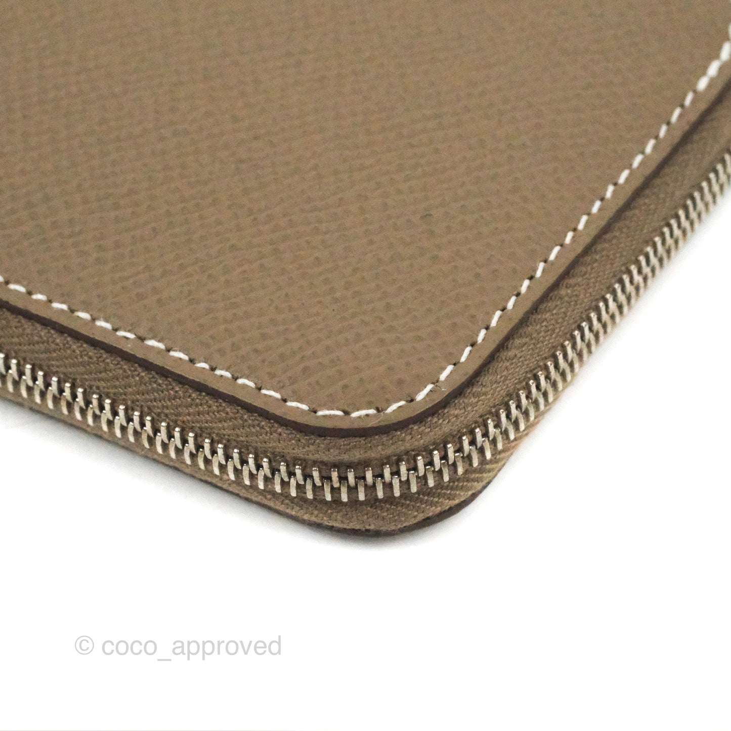 Hermès Silk'In Change Purse Etoupe Epsom