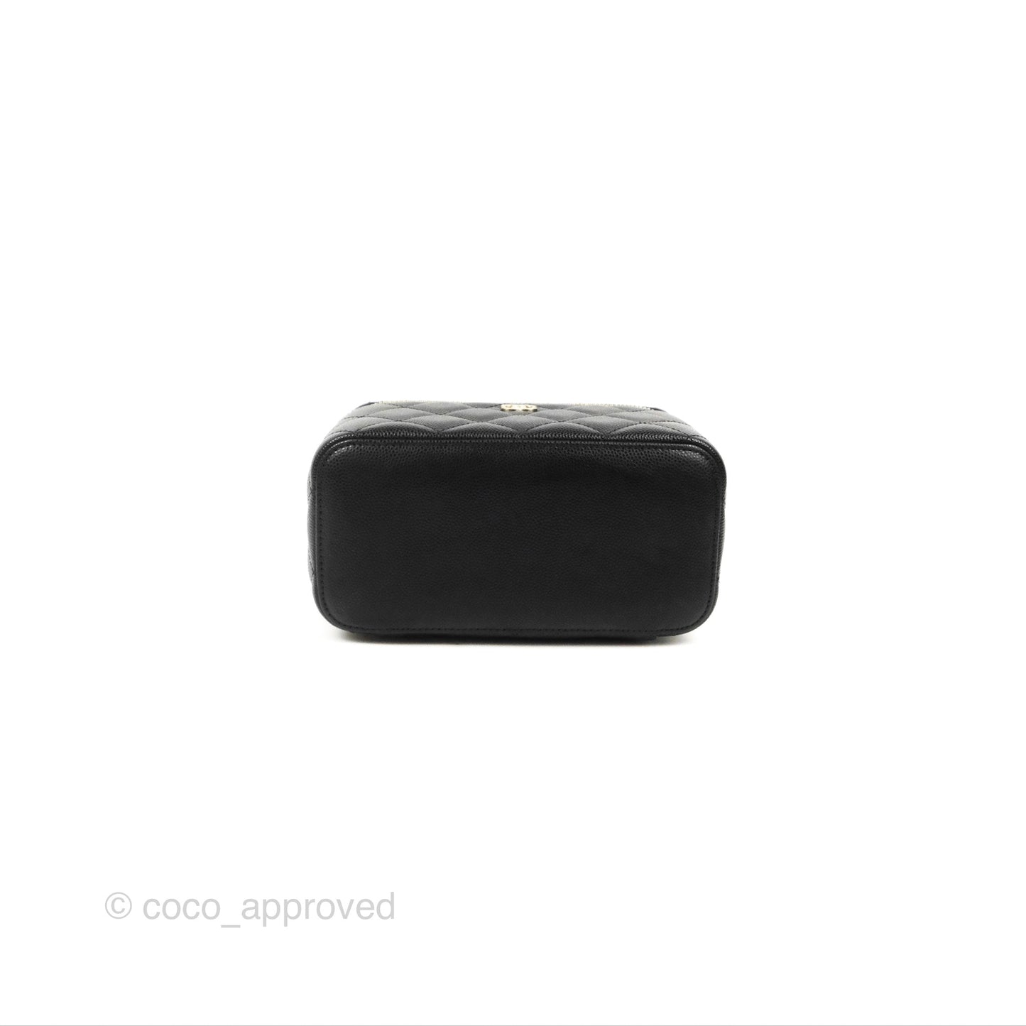 Chanel Classic Vanity Rectangular Black Caviar Gold Hardware