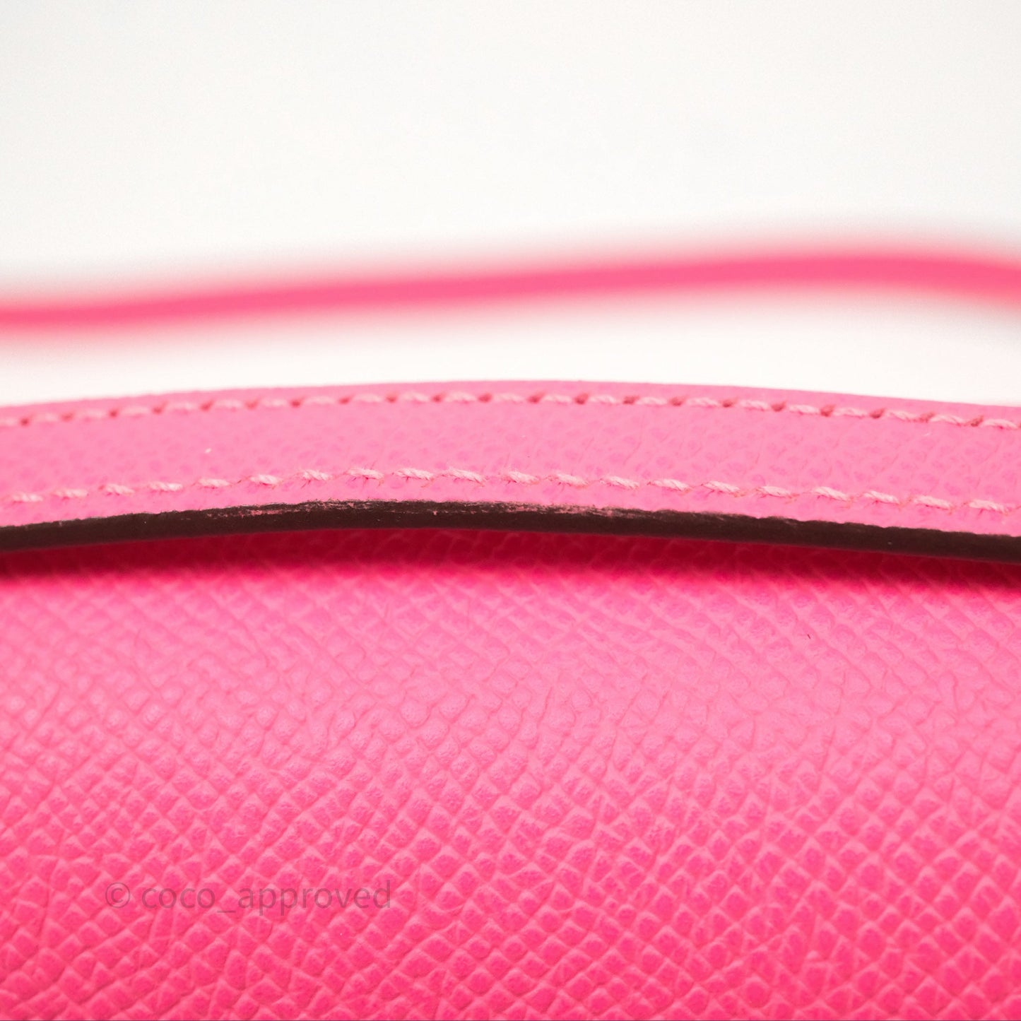 Hermès Mini Constance 18cm Rose Azalee 8W Palladium Hardware