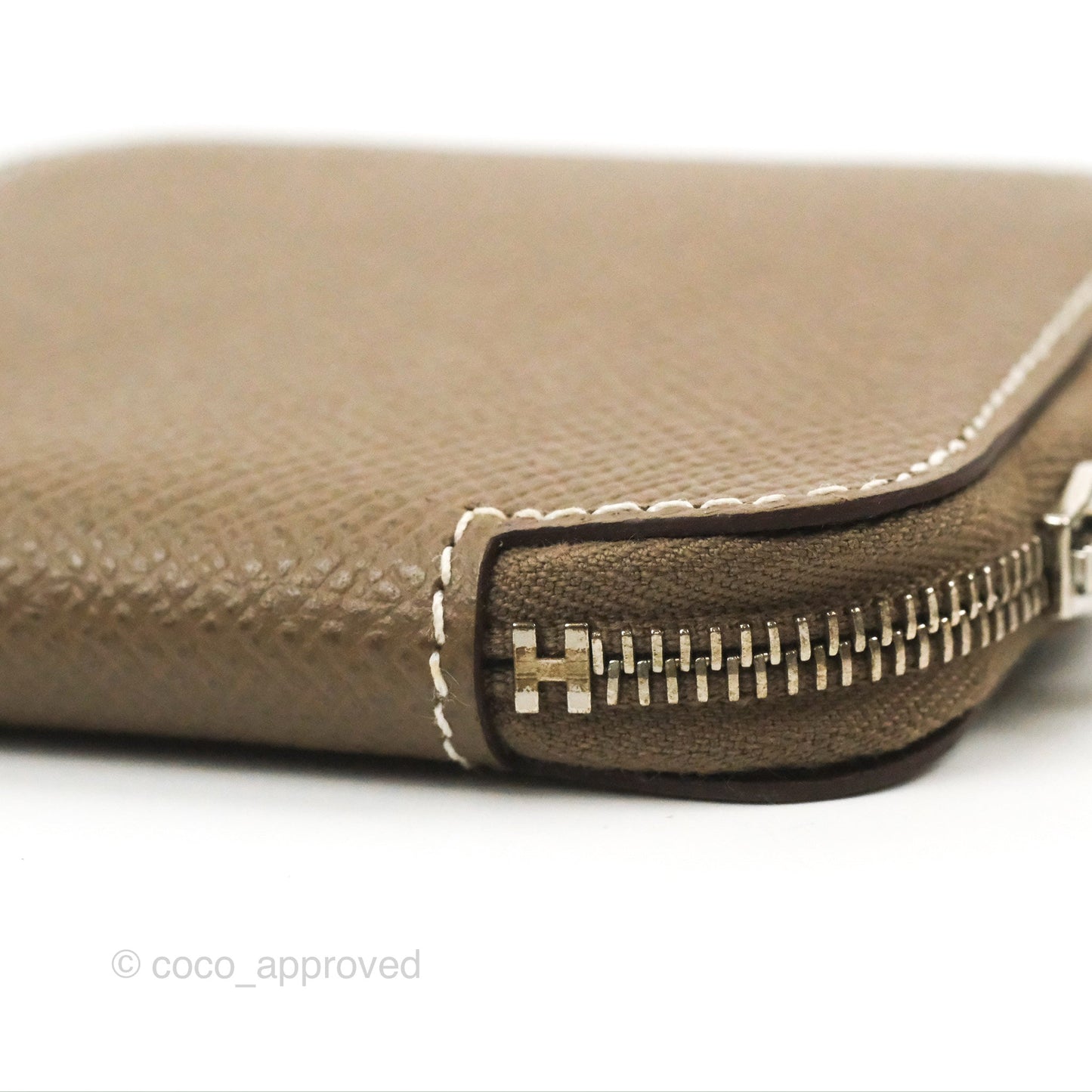 Hermès Silk'In Change Purse Etoupe Epsom