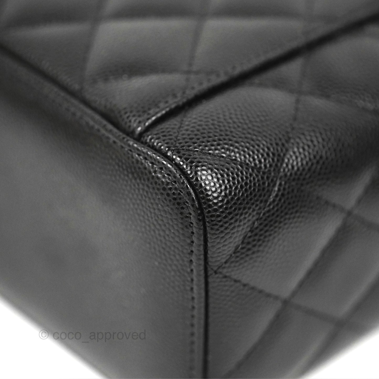 Chanel Classic Vanity Rectangular Black Caviar Gold Hardware
