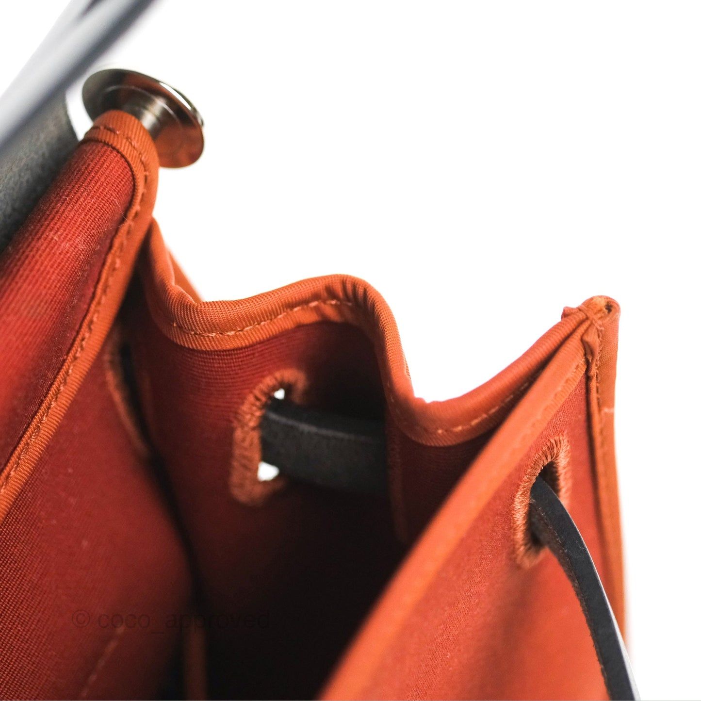Hermès Herbag Zip 31 Cuivre/Black Canvas Palladium Hardware