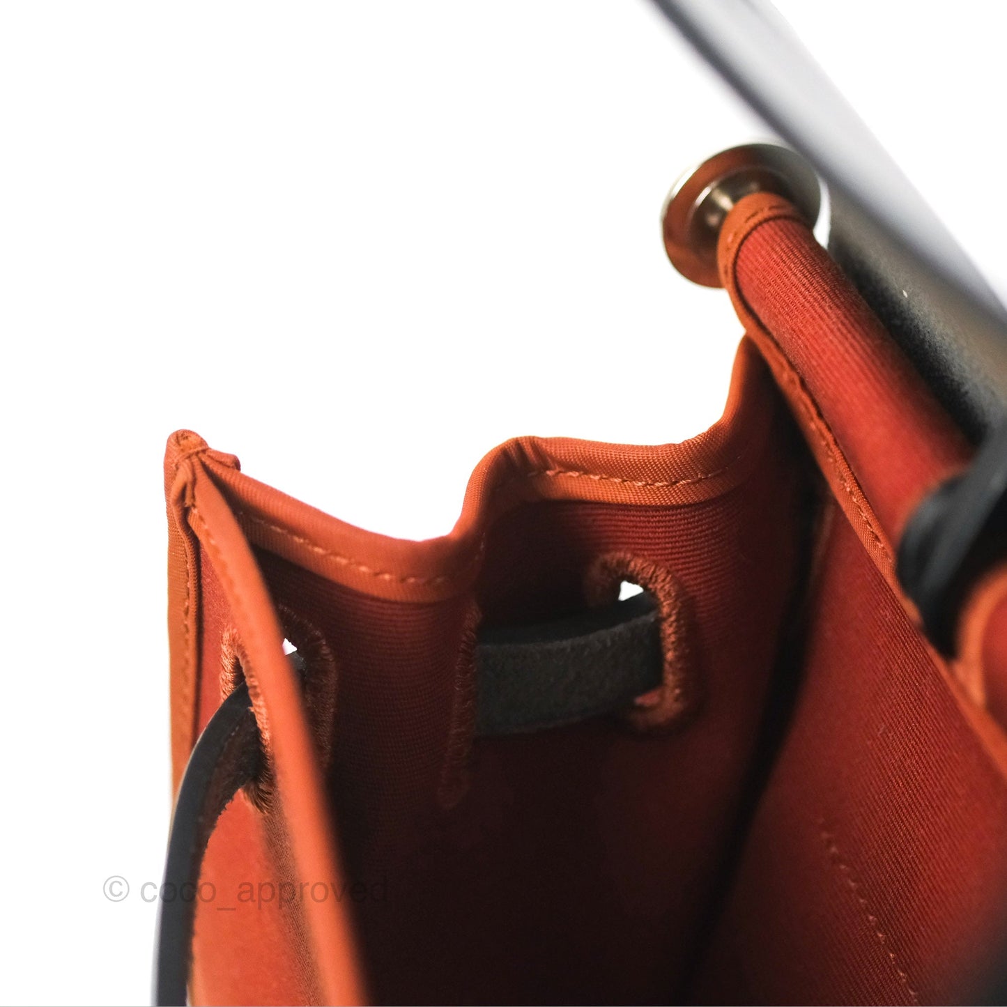 Hermès Herbag Zip 31 Cuivre/Black Canvas Palladium Hardware