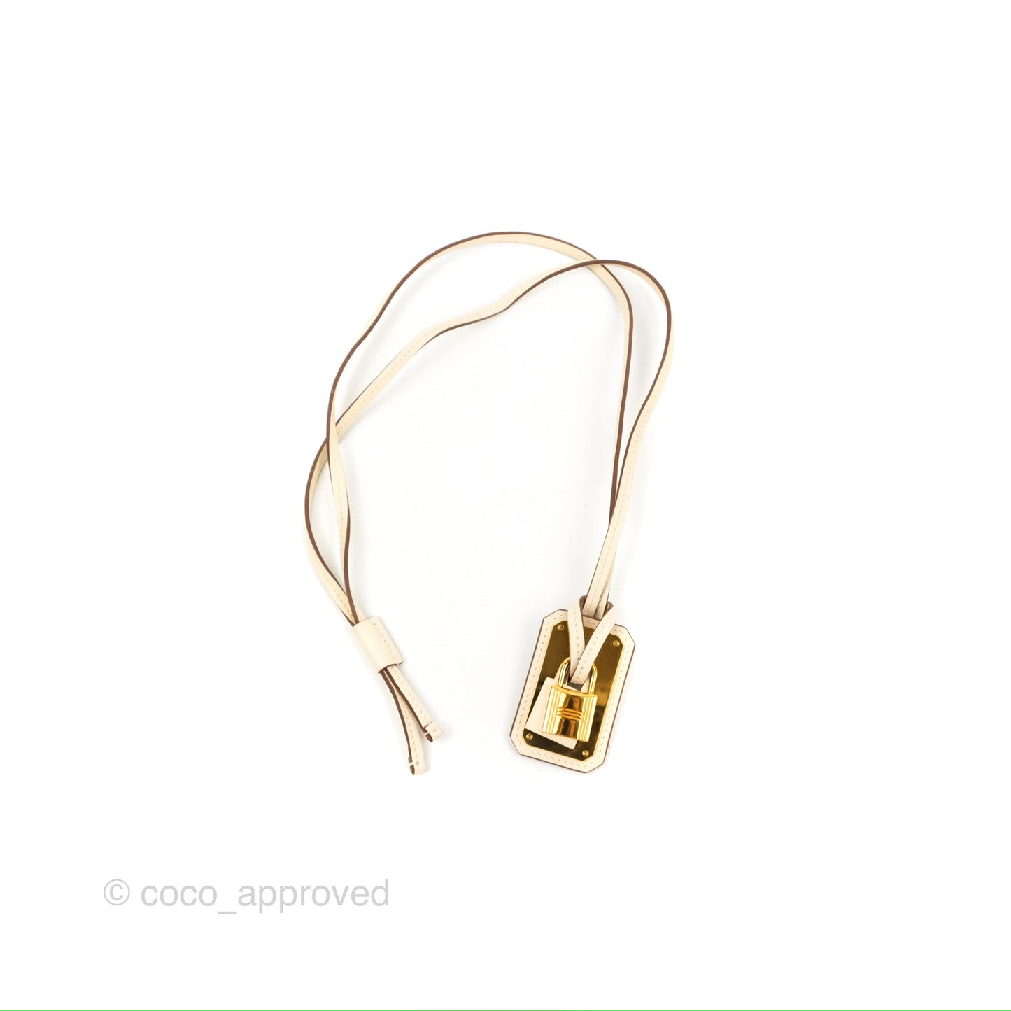 Hermès O'Kelly Pendant Large Model Necklace Nata Swift Gold