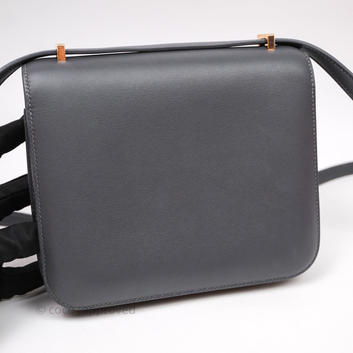 Hermès Mini Constance III Miroir Veau Swift 85 Ardoise Gold Hardware