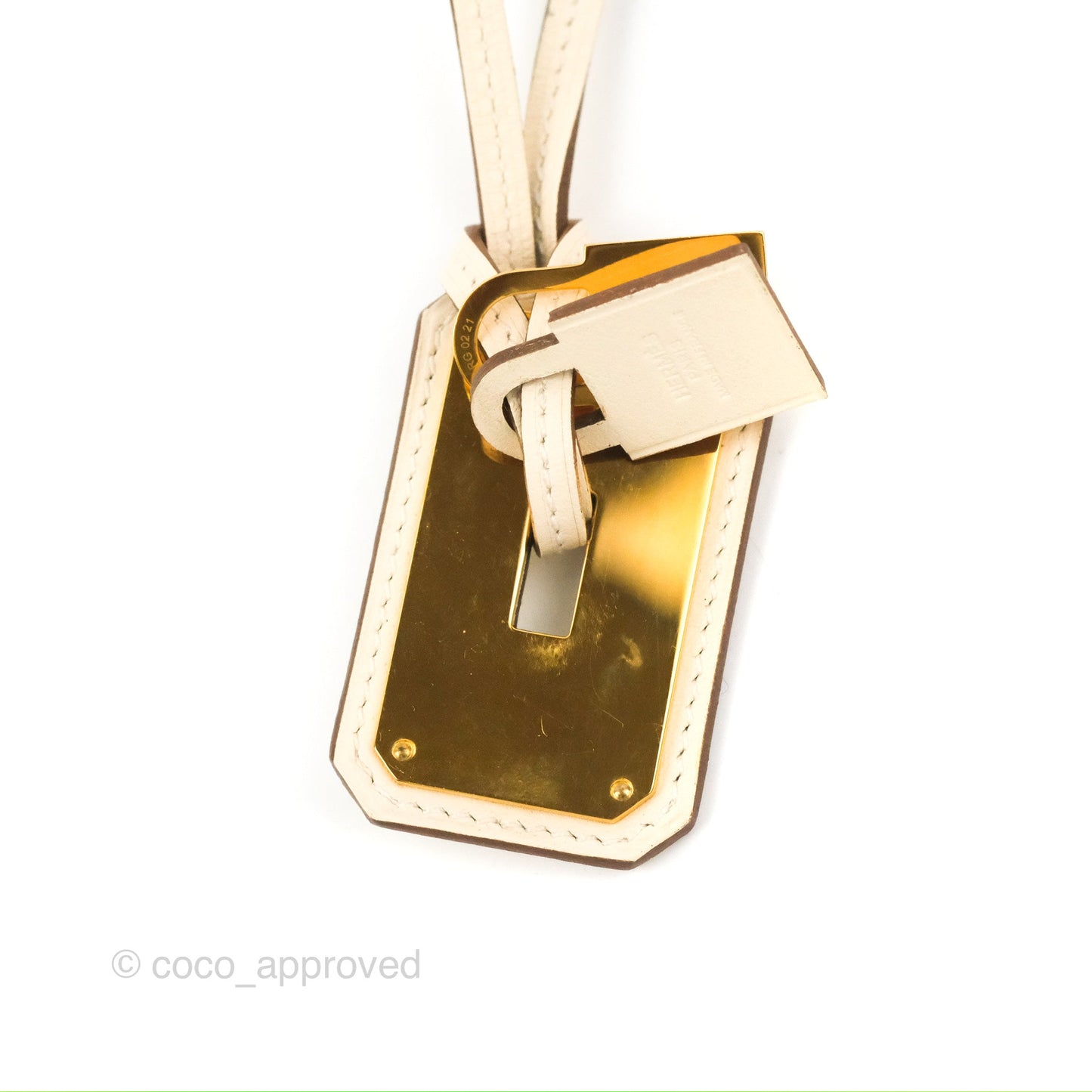 Hermès O'Kelly Pendant Large Model Necklace Nata Swift Gold