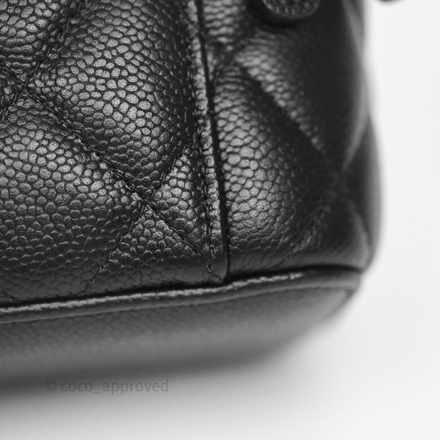 Chanel Mini Vanity With CC Chain Black Caviar Gold Hardware