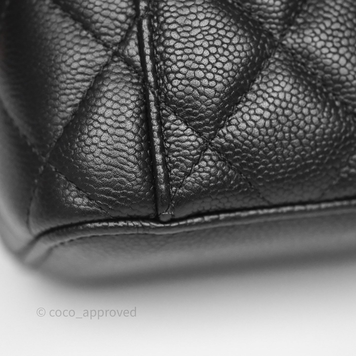 Chanel Mini Vanity With CC Chain Black Caviar Gold Hardware
