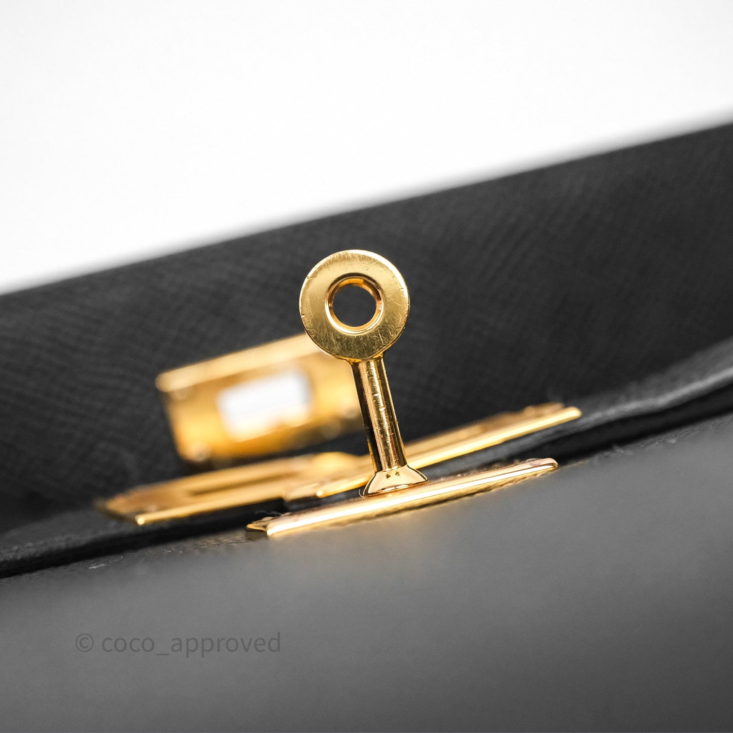Hermès Kelly To Go Wallet Noir 89 Black Epsom Gold Hardware