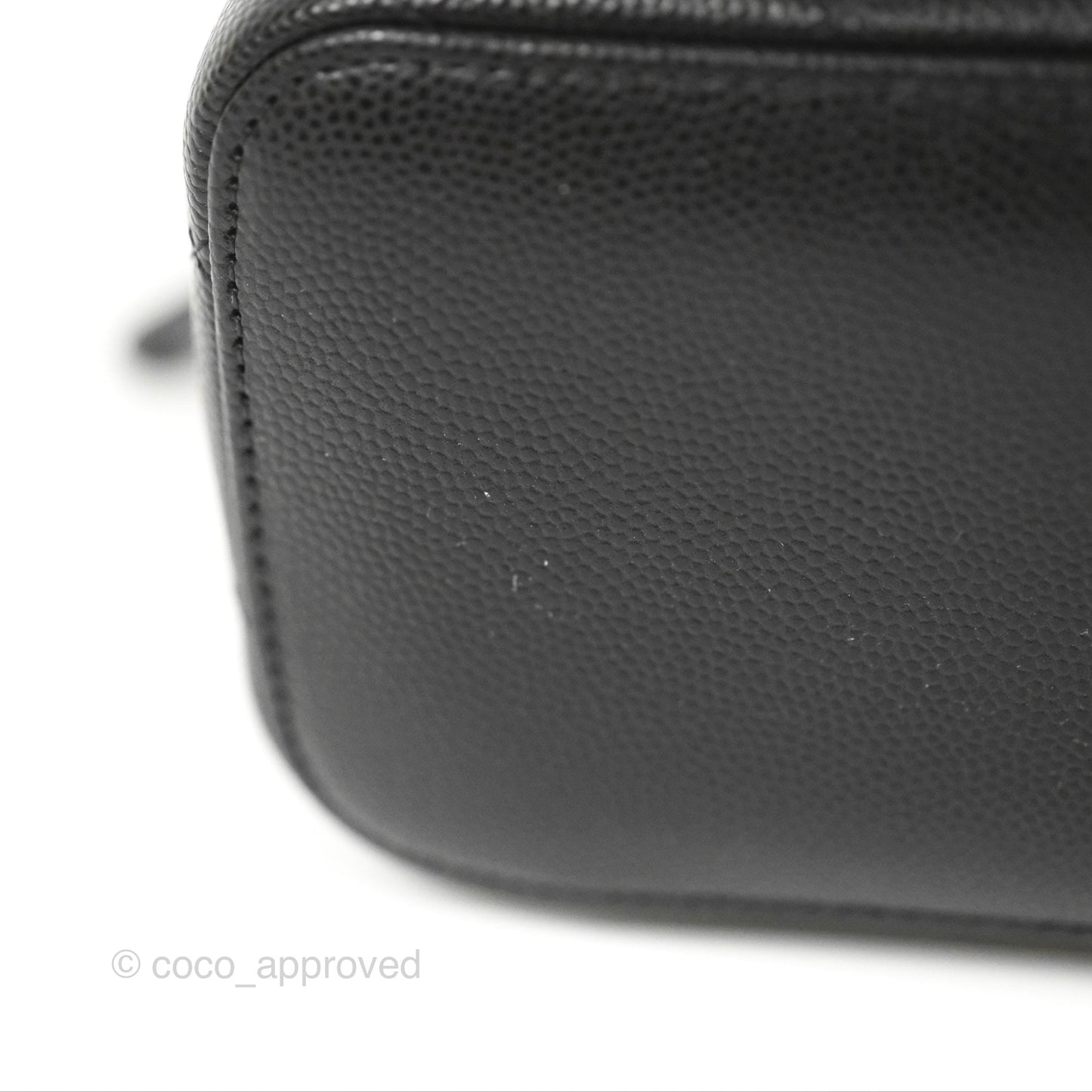 Chanel Classic Vanity Rectangular Black Caviar Gold Hardware