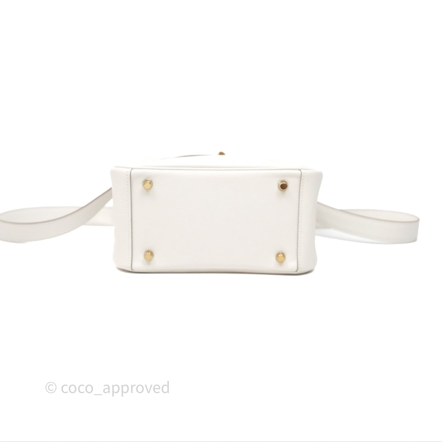 Hermès Mini Lindy 20 Gris Pale M4/ Gris Meyer 0L Swift Gold Hardware