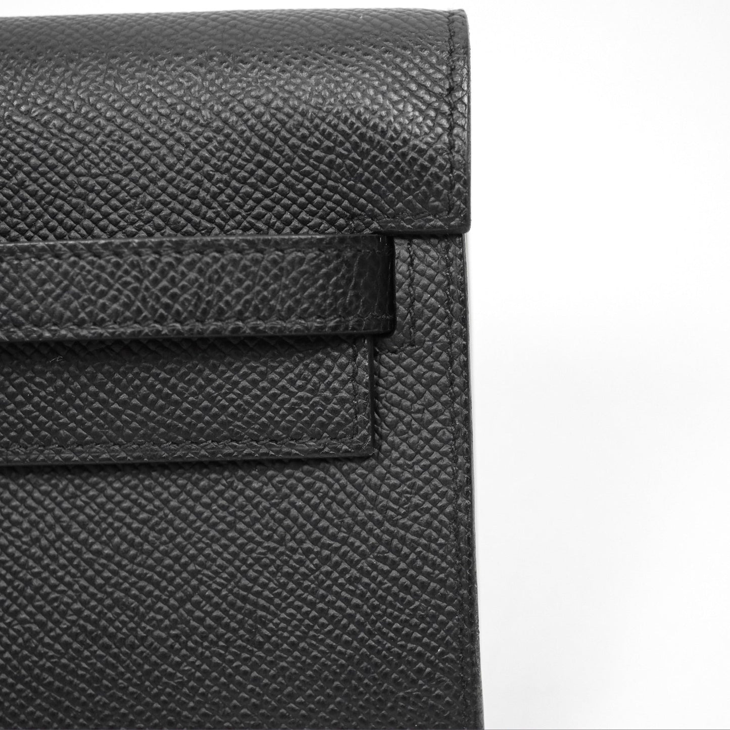 Hermès Kelly To Go Wallet Noir 89 Black Epsom Gold Hardware