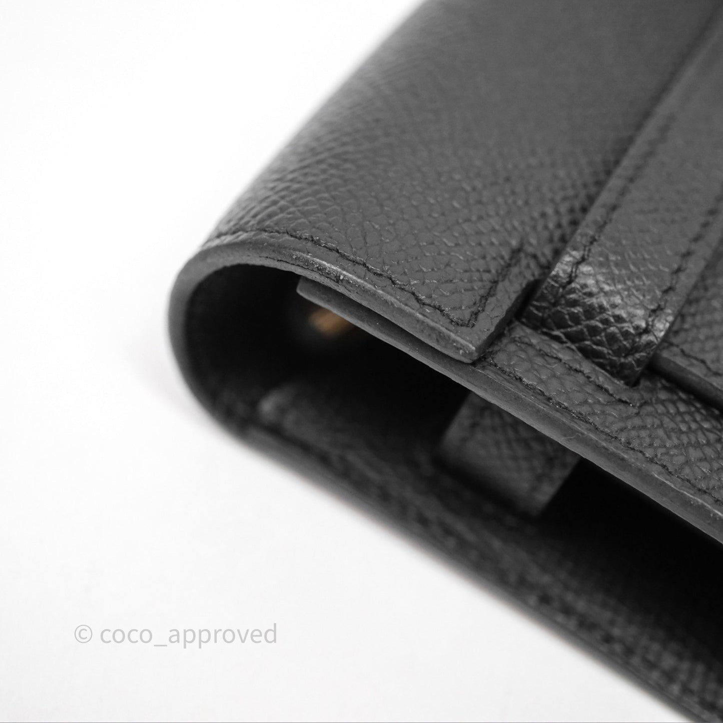 Hermès Kelly To Go Wallet Noir 89 Black Epsom Gold Hardware