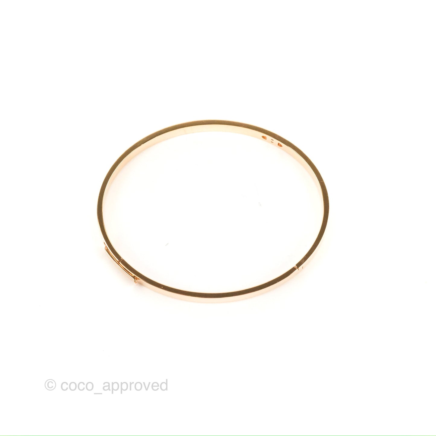 Hermès H d'ancre Bracelet Small Model Rose Gold Size SH