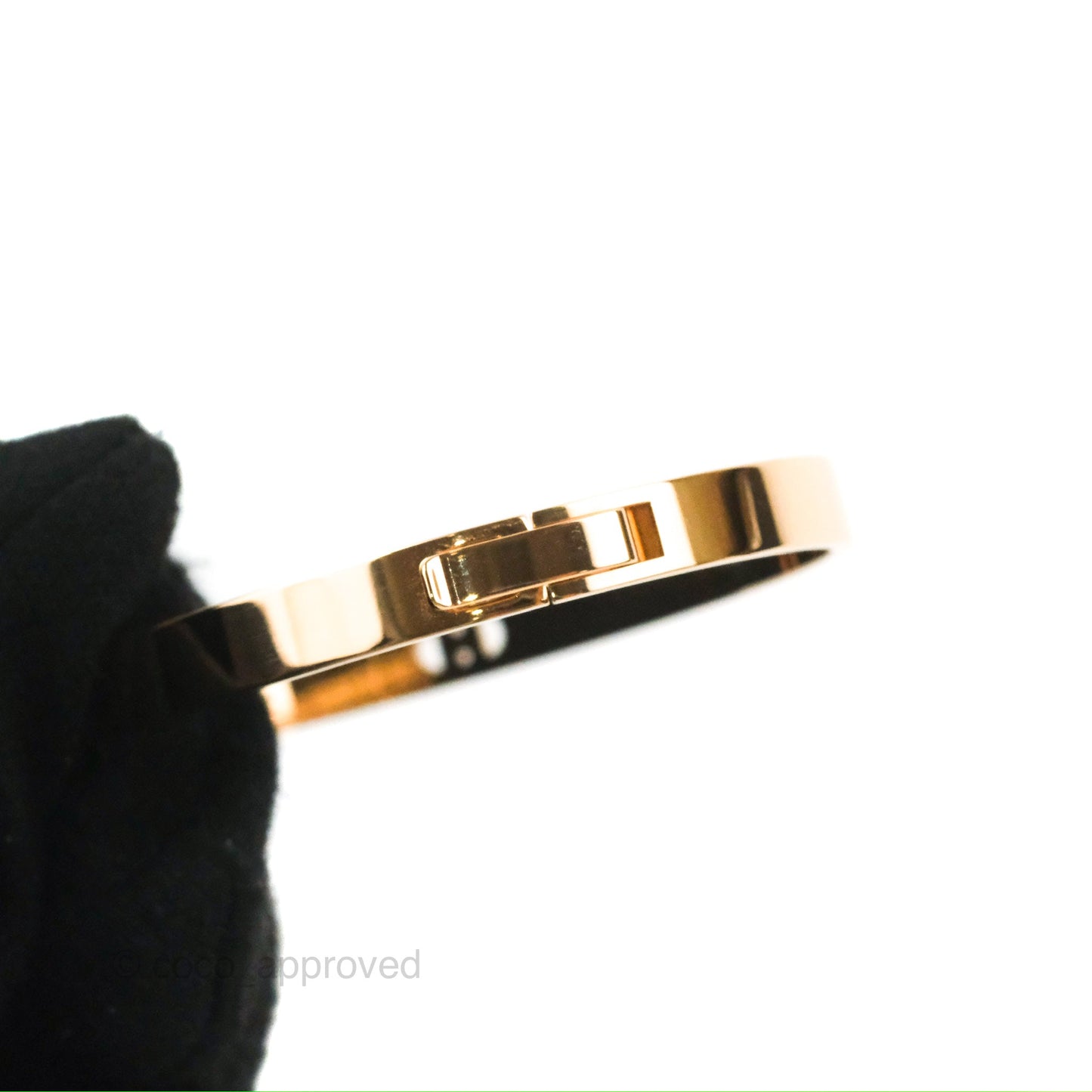 Hermès H d'ancre Bracelet Small Model Rose Gold Size SH