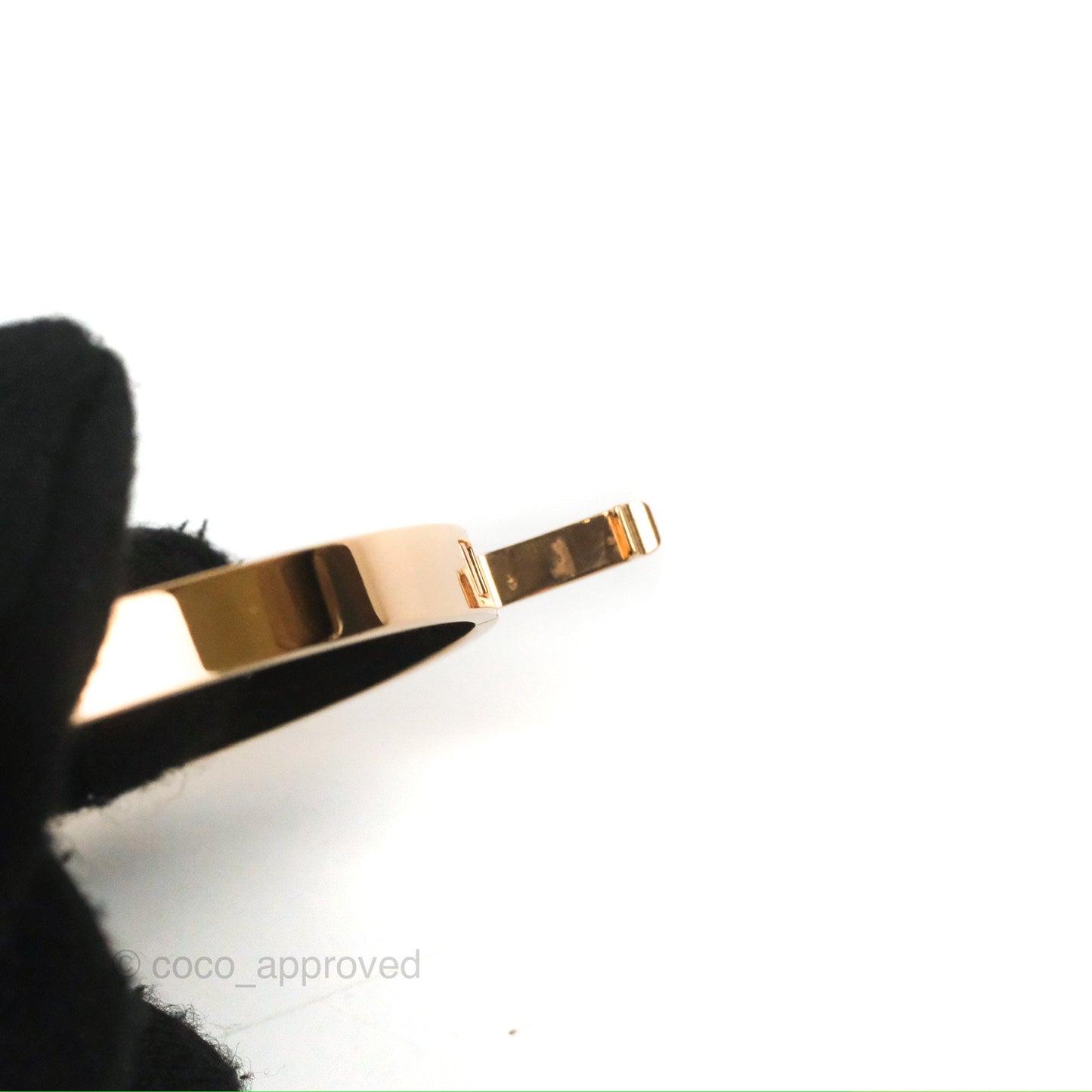 Hermès H d'ancre Bracelet Small Model Rose Gold Size SH