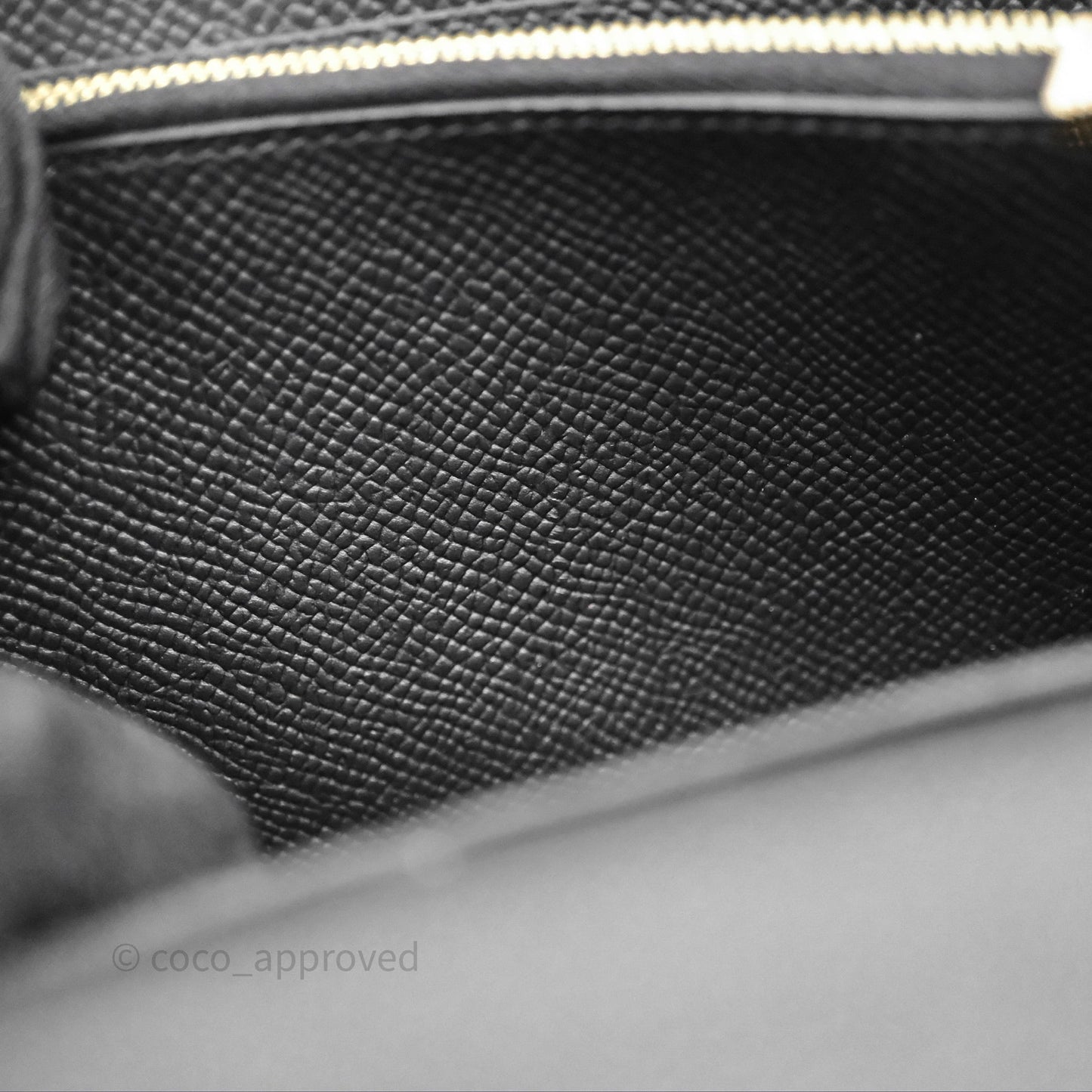 Hermès Kelly To Go Wallet Noir 89 Black Epsom Gold Hardware