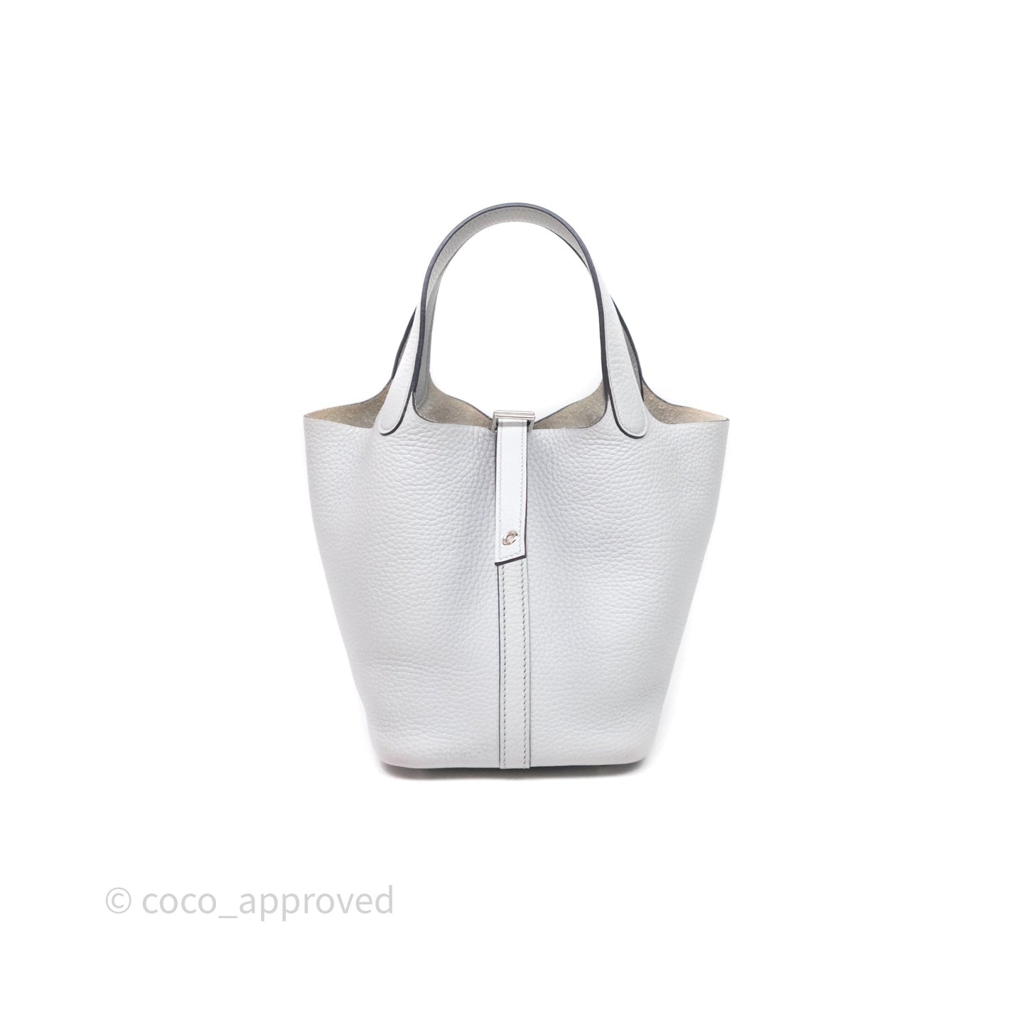 Hermès Picotin Lock 18 Bleu Pale 08 Clemence Palladium Hardware