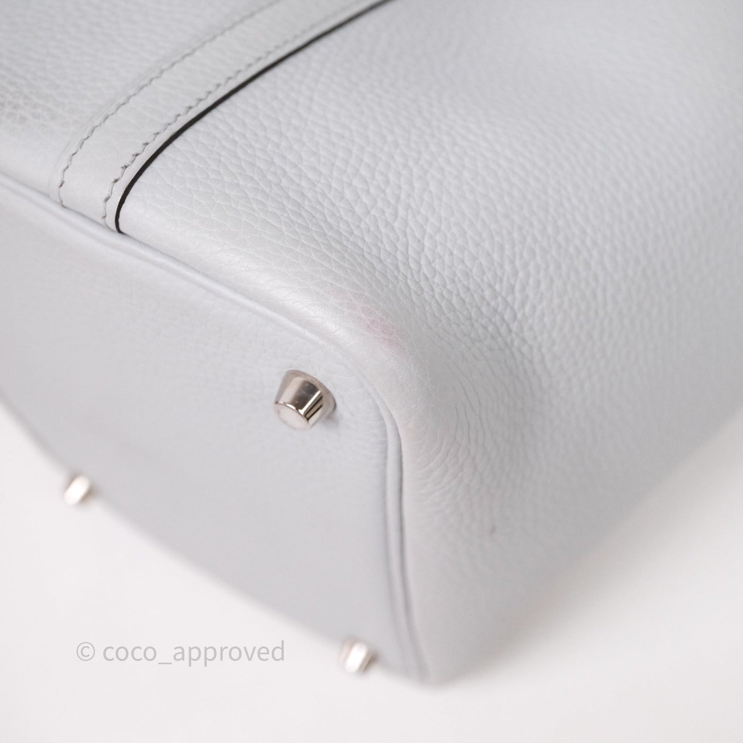 Hermès Picotin Lock 18 Bleu Pale 08 Clemence Palladium Hardware