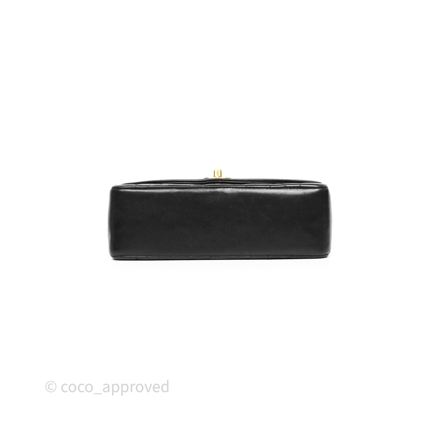 Chanel Vintage Small Diana Bag Quilted Black Lambskin 24K Gold Hardware