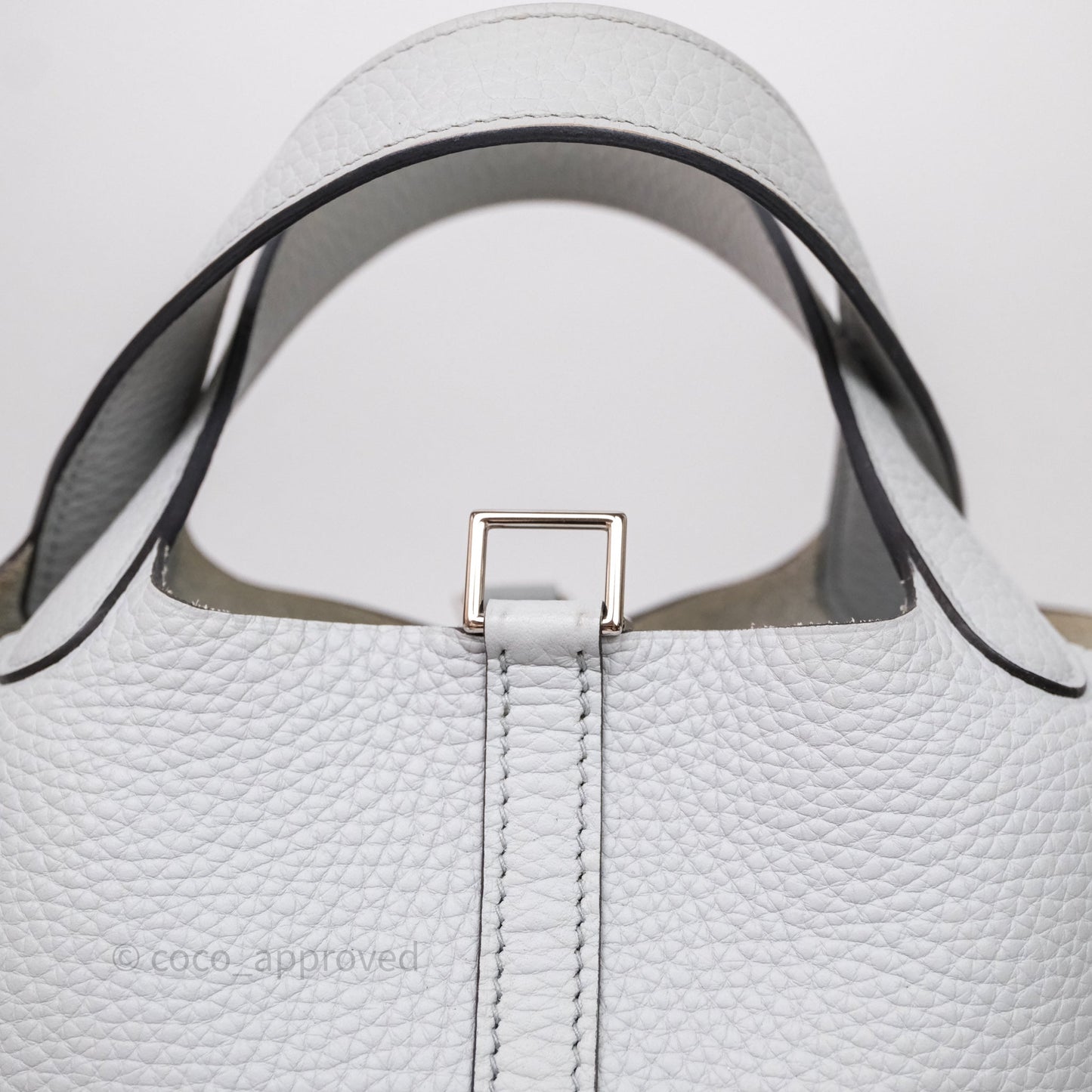 Hermès Picotin Lock 18 Bleu Pale 08 Clemence Palladium Hardware