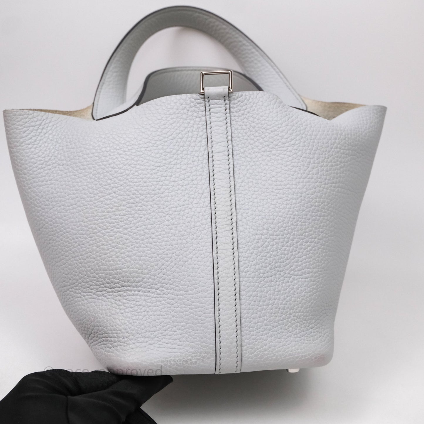 Hermès Picotin Lock 18 Bleu Pale 08 Clemence Palladium Hardware