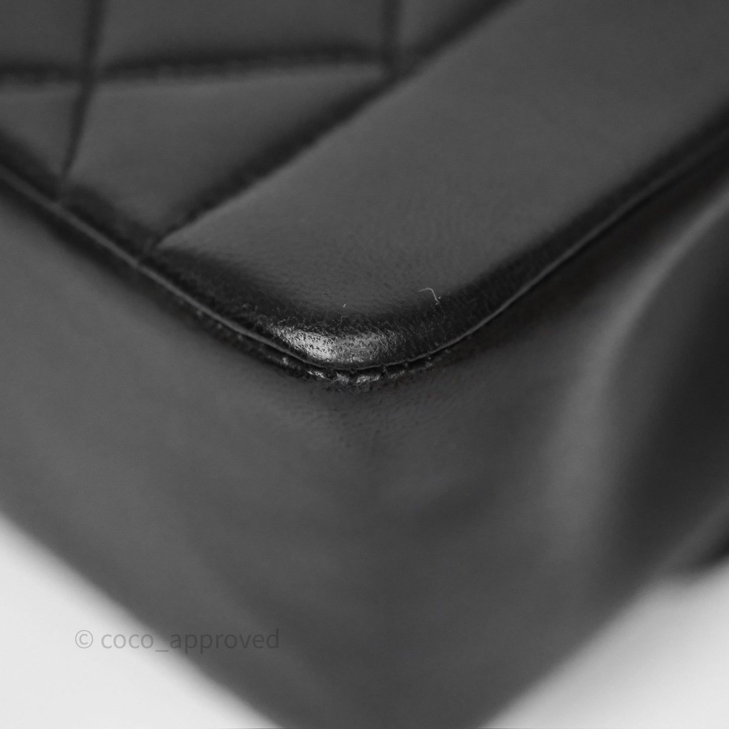 Chanel Vintage Small Diana Bag Quilted Black Lambskin 24K Gold Hardware