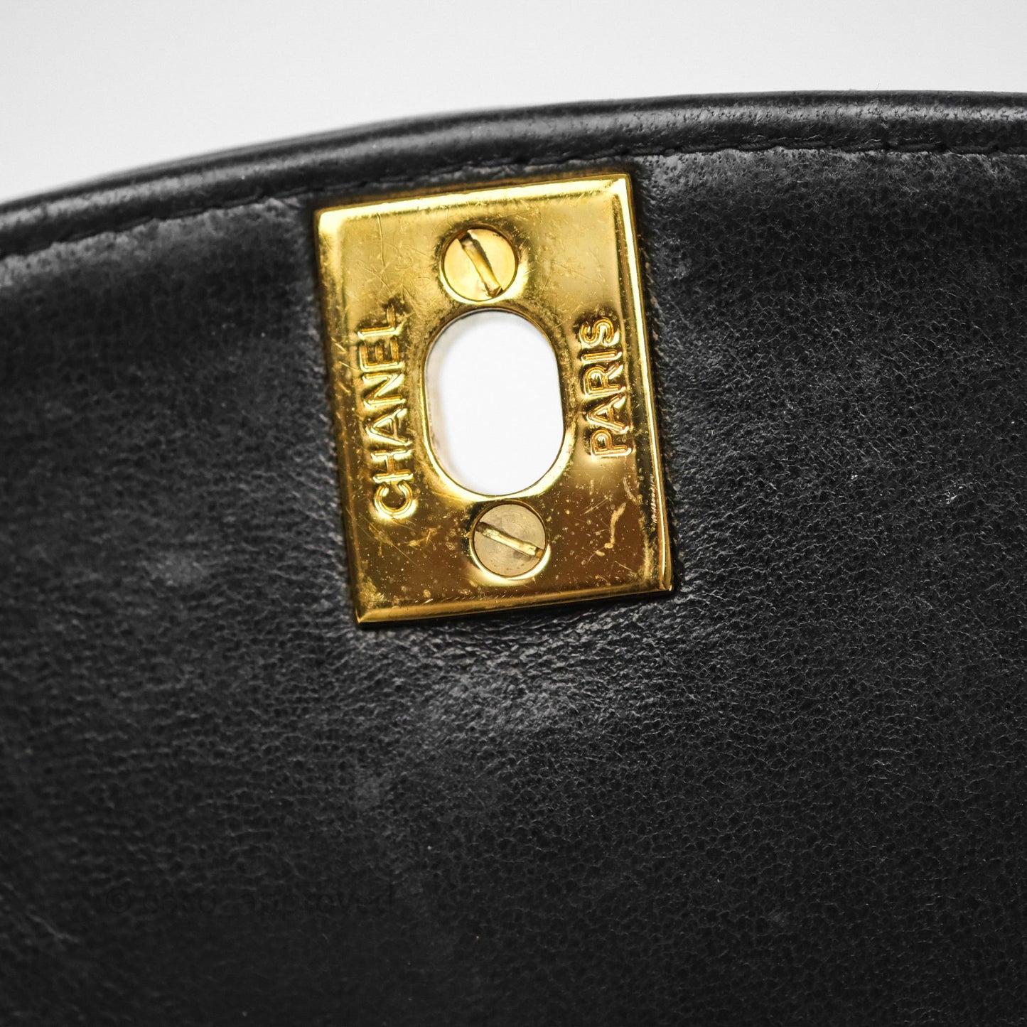 Chanel Vintage Small Diana Bag Quilted Black Lambskin 24K Gold Hardware