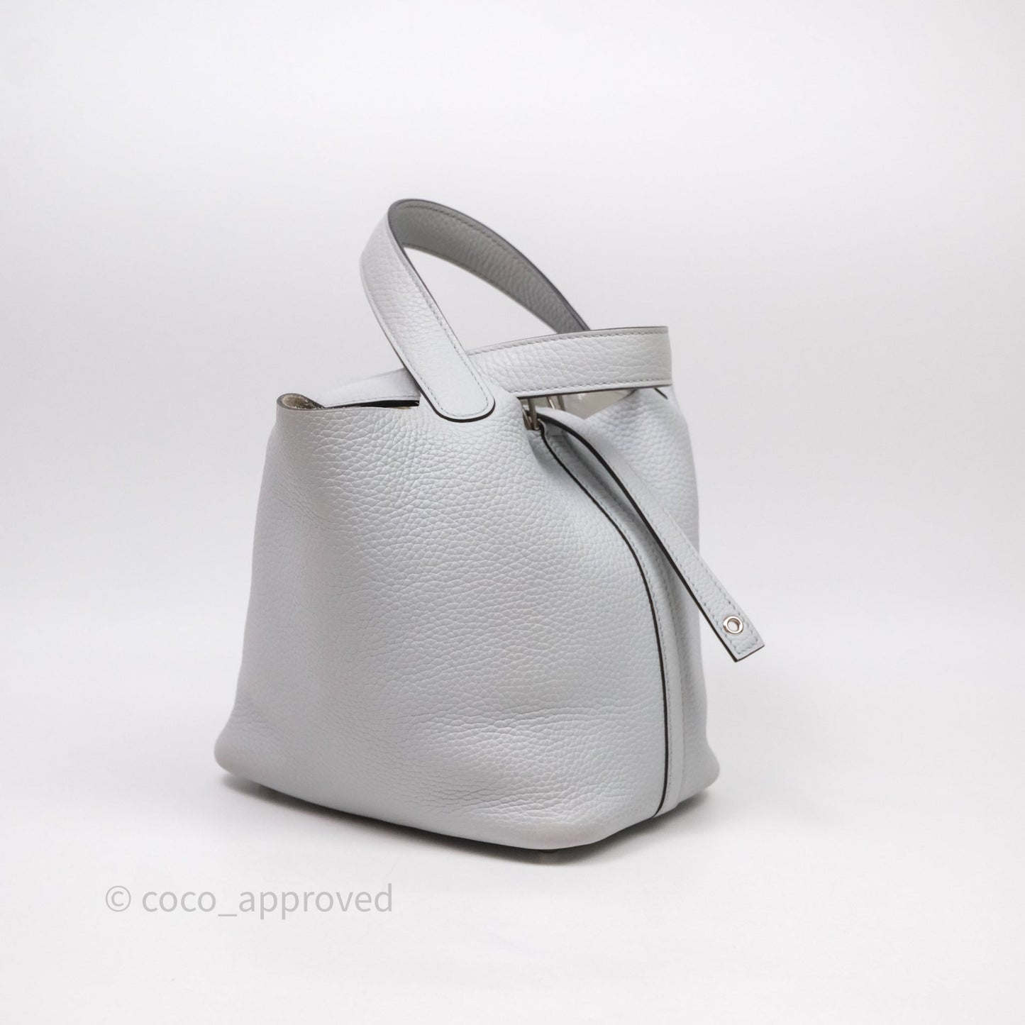 Hermès Picotin Lock 18 Bleu Pale 08 Clemence Palladium Hardware