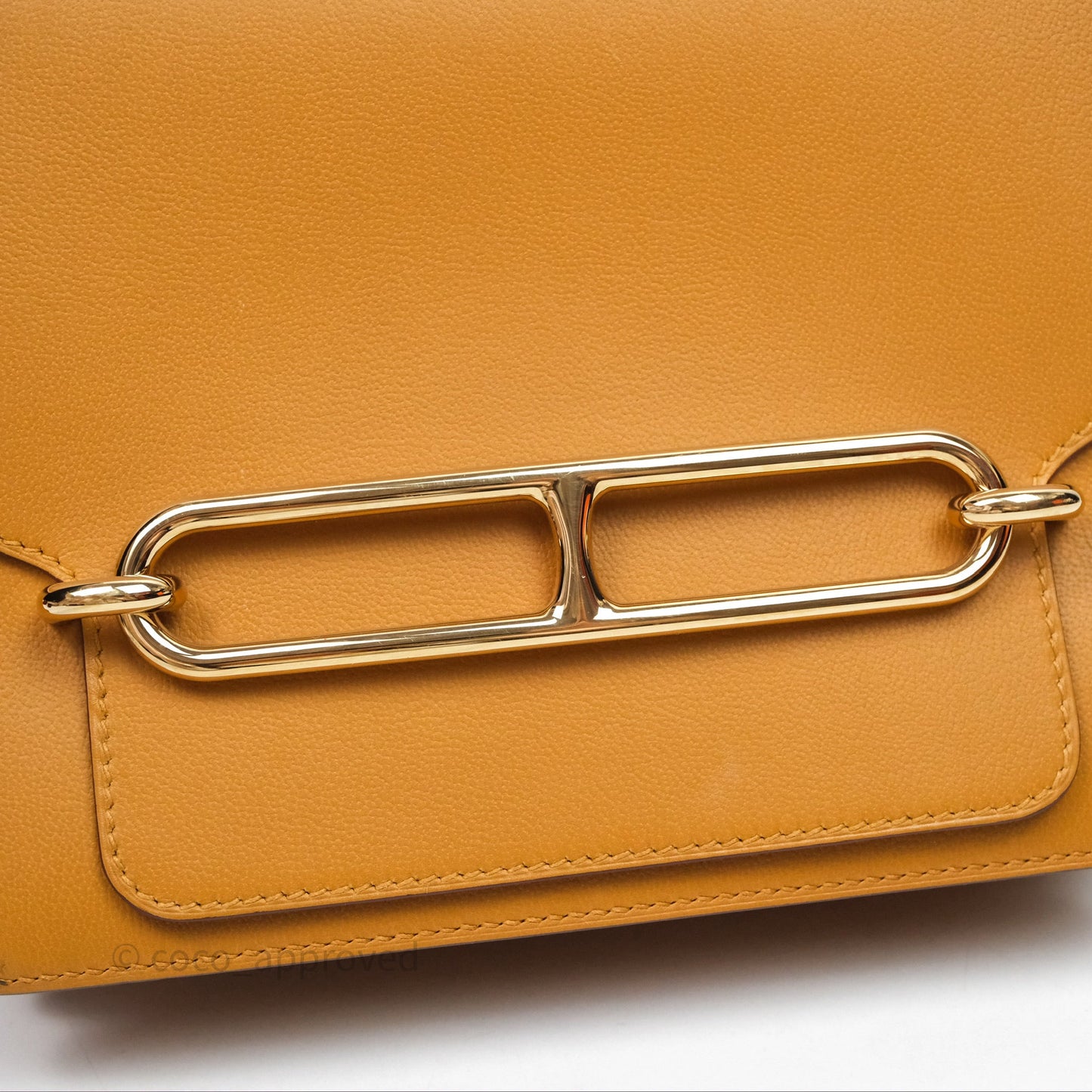 Hermes Roulis 23 Veau Allegretto 2S Sesame Gold Hardware