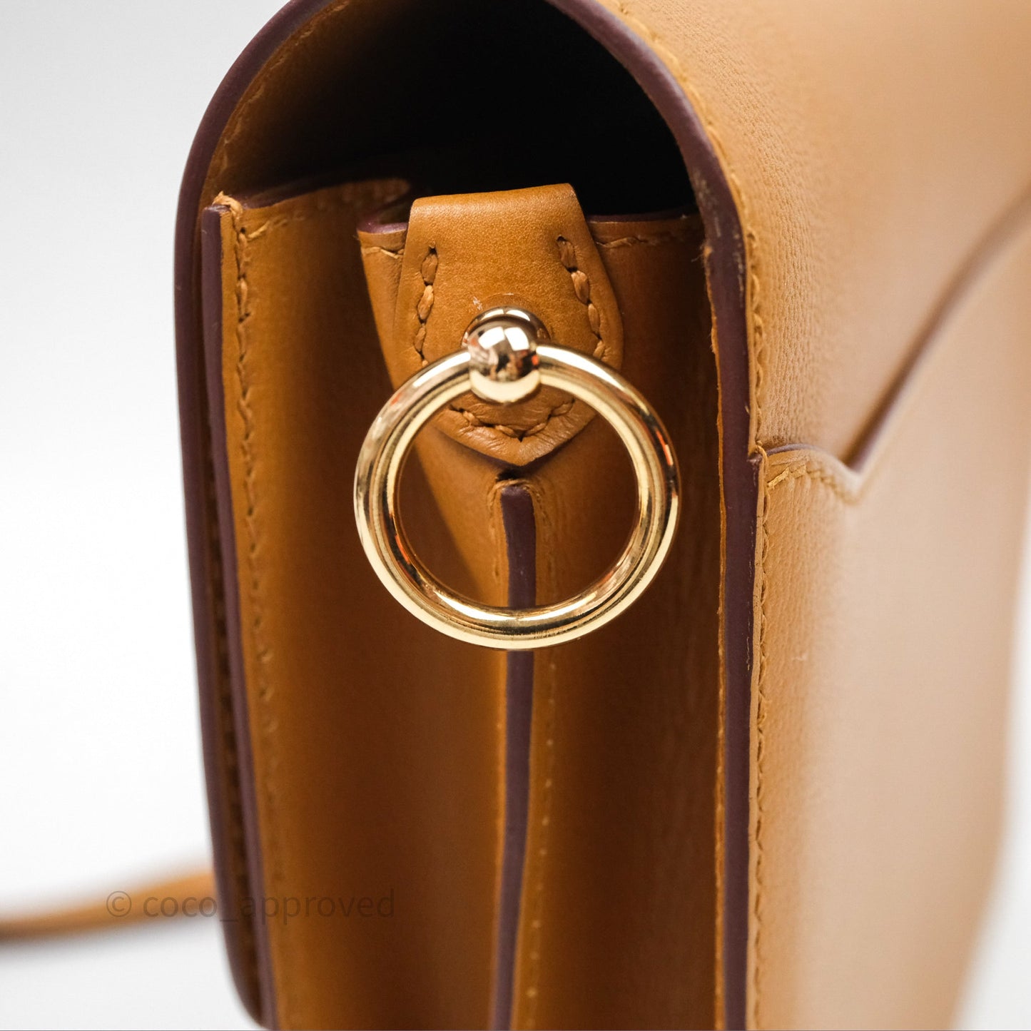 Hermes Roulis 23 Veau Allegretto 2S Sesame Gold Hardware