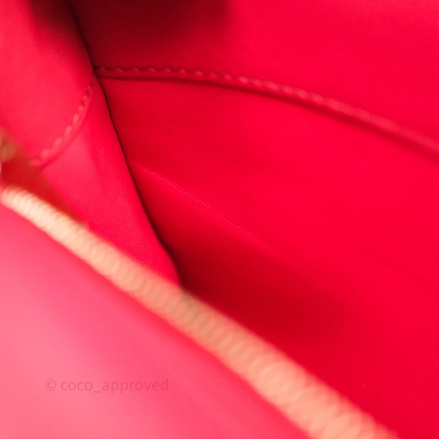 Chanel Small Coco Luxe Flap Bag Red Calfskin Aged Gold Hardware