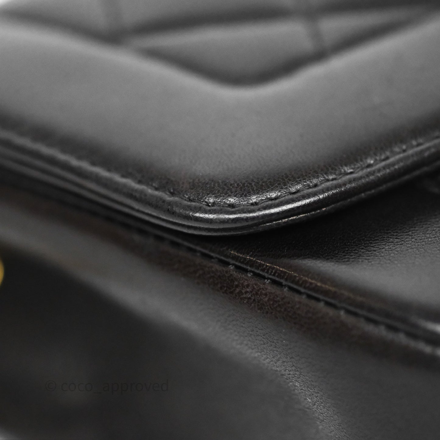 Chanel Vintage Small Diana Bag Quilted Black Lambskin 24K Gold Hardware