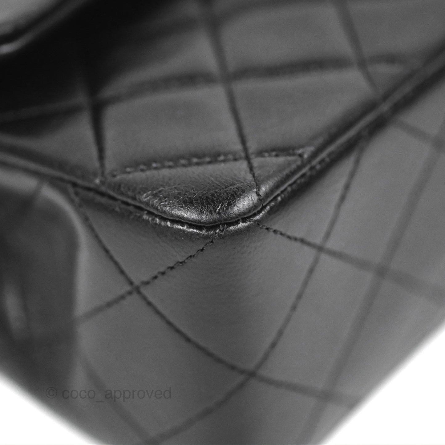 Chanel Vintage Small Classic Flap Black Lambskin 24K Gold Hardware