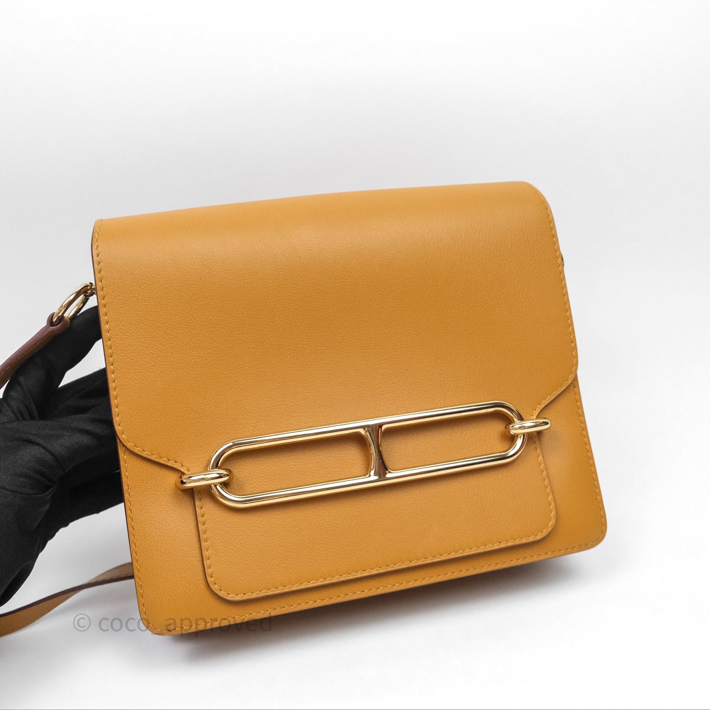 Hermes Roulis 23 Veau Allegretto 2S Sesame Gold Hardware