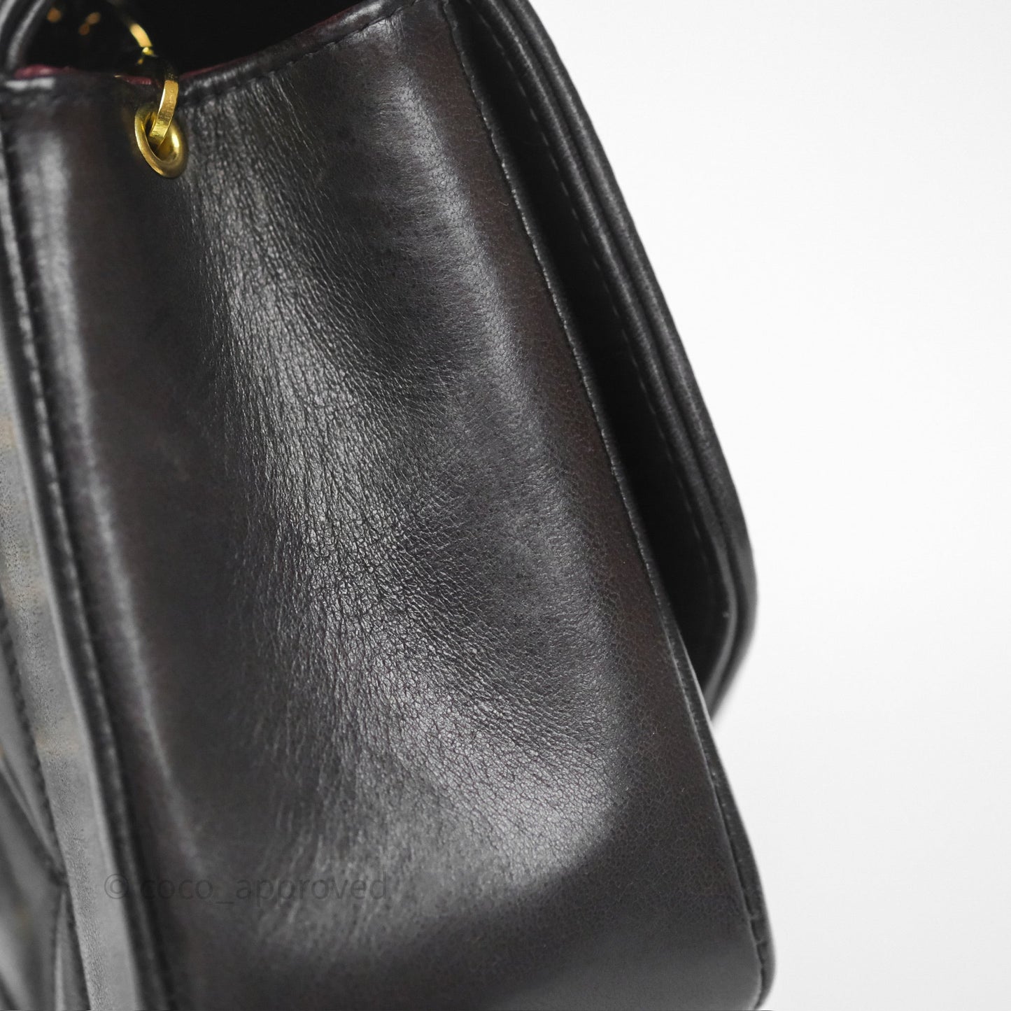 Chanel Vintage Small Diana Bag Quilted Black Lambskin 24K Gold Hardware