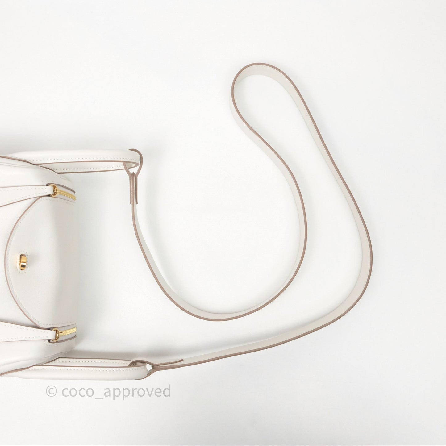 Hermès Mini Lindy 20 Gris Pale M4/ Gris Meyer 0L Swift Gold Hardware