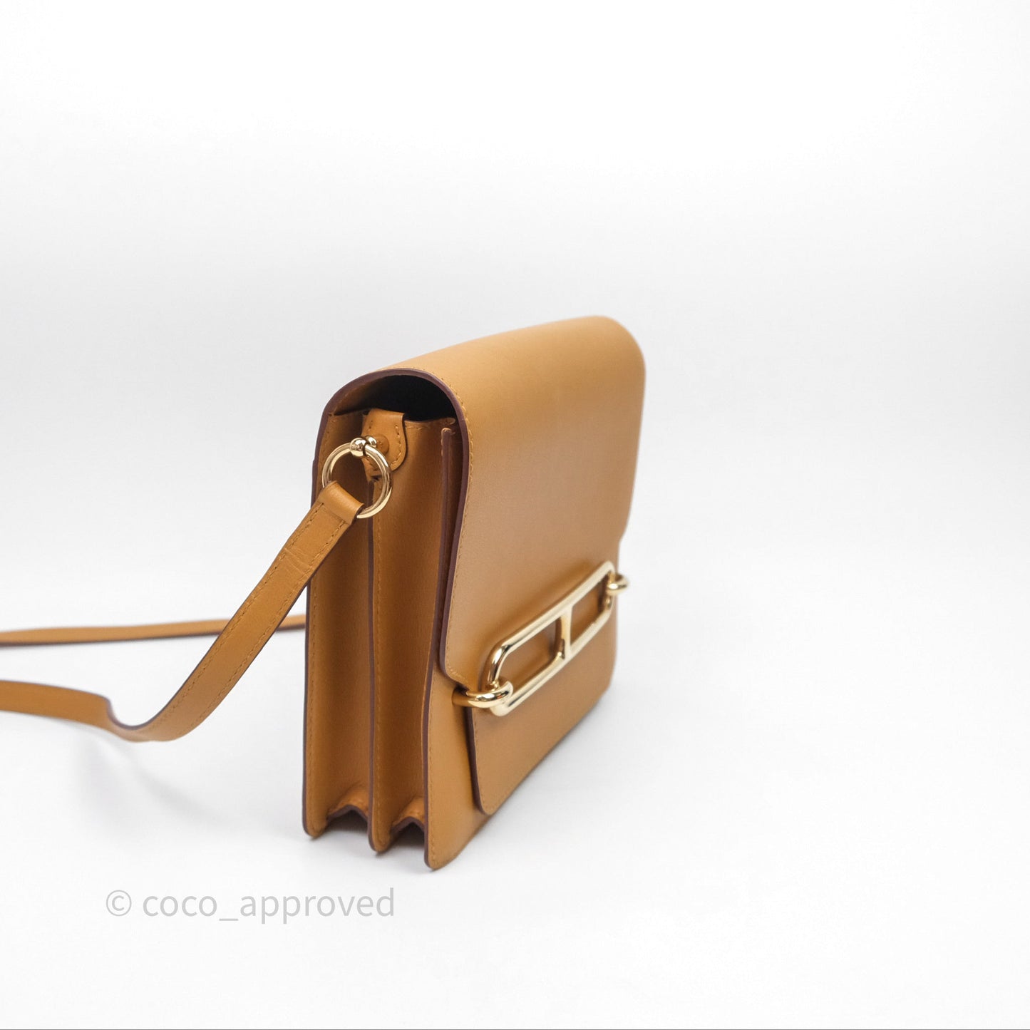 Hermes Roulis 23 Veau Allegretto 2S Sesame Gold Hardware